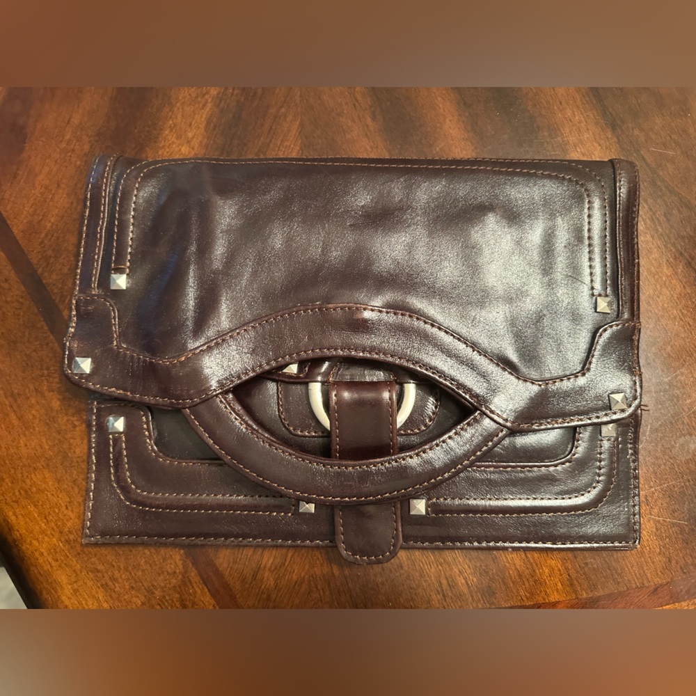 Made in Italy Burgundy Leather Bag